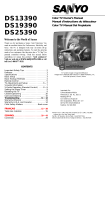 Sanyo CRT Television DS13390, DS19390, DS25390 User manual