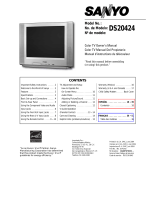 Sanyo CRT Television DS20424 User manual