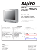 Sanyo CRT Television DS20425 User manual