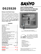 Sanyo CRT Television DS25520 User manual