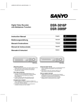Sanyo DVR DSR-3009P User manual