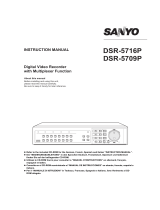Sanyo DVR DSR-5709P User manual