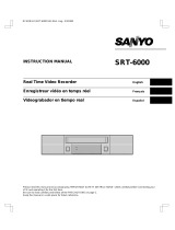 Sanyo DVR srt-6000 User manual