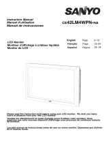 Sanyo CE42LM4WPN-NA - CE - 42" LCD Flat Panel Display User manual