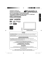 Sansui TV DVD Combo HDLCDVD265 User manual