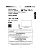 Sansui TV DVD Combo SLEDVD226 User manual