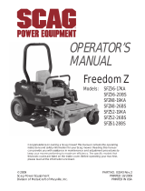 Scag Power Equipment Lawn Mower SFZ36-20BS User manual