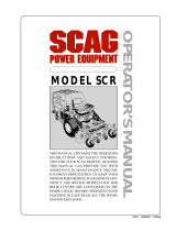 Scag Power Equipment SCAG SCR User manual