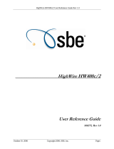 SBE Computer Hardware HW400c/2 User manual