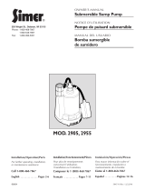 Simer Pumps 3075SS-01 User manual