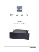 moon Stereo Amplifier W-6 User manual