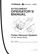 Simplicity Vacuum Cleaner Turbo Vacuum Collection System User manual