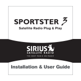Sirius Satellite Radio Sportster 3 User manual