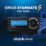 Sirius Satellite Radio Starmate 5 User manual