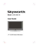 Skyworks Flat Panel Television LCD-26L16 User manual