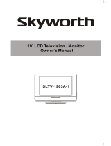 Skyworth Flat Panel Television SLTV-1963A-1 User manual