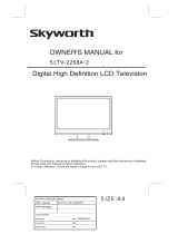Skyworth Flat Panel Television SLTV-2268A-2 User manual