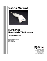 Opticon Scanner RS232 User manual