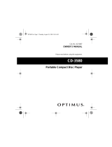 Optimus CD-3580 User manual
