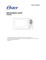 Oster Microwave Oven OMW991 User manual