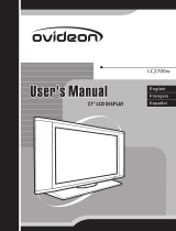 Ovideon Flat Panel Television LC2700w User manual