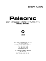Palsonic Computer Monitor TFTV385 User manual