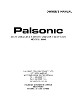 Palsonic CRT Television 3490 User manual