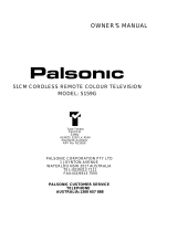 Palsonic CRT Television 5159G User manual