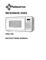 Palsonic Microwave Oven PMO-750 User manual
