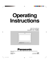 Panasonic Computer Monitor BT-H1700BP User manual