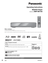 Panasonic DVD Player DMP-BD10A User manual