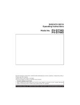 Panasonic PV-D734S User manual