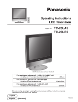 Panasonic Flat Panel Television C-20LA5 User manual