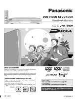 Panasonic DVD Recorder DMR-E80H User manual
