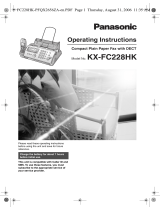 Panasonic Fax Machine KX-FC228HK User manual