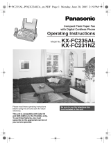 Panasonic Fax Machine KX-FC231NZ User manual