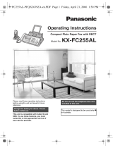 Panasonic Fax Machine KX-FC255AL User manual