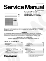 Panasonic Air Conditioner CS-CE7HKEW User manual