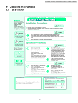 Panasonic CS-E15DKRW User manual