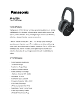 Panasonic Headphones RP-HC720 User manual