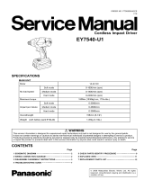 Panasonic EY7540-X8 User manual