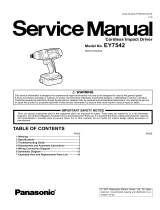 Panasonic Impact Driver EY7542 User manual