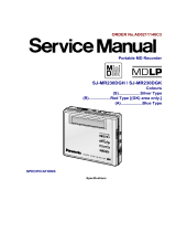 Panasonic SJ-MR230DGK User manual