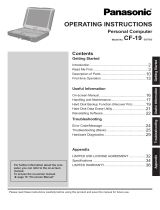 Panasonic Toughbook CF-19PJRFXAM User manual