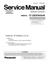 Panasonic CF-52EKM 1 D 2 M User manual