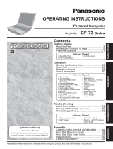 Panasonic Laptop CF-73 Series User manual