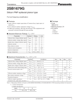 Panasonic 2SB1679G User manual