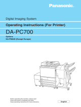 Panasonic All in One Printer DA-PC700 User manual