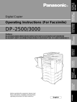 Panasonic All in One Printer DP-2500 User manual