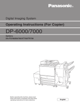 Panasonic DP-6000 User manual